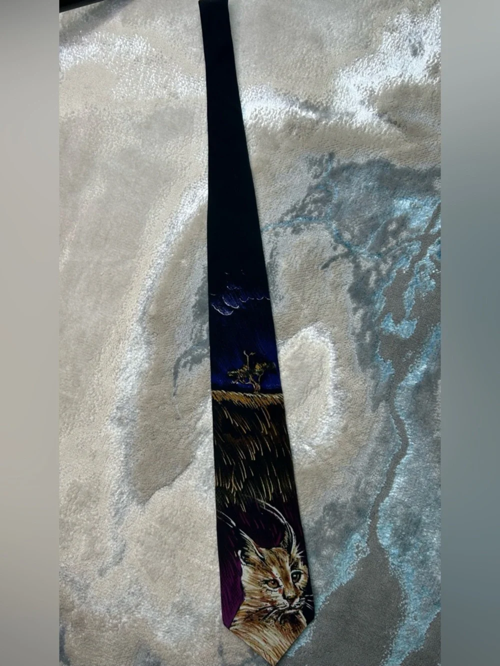 Vintage Lynx Caracal Tie